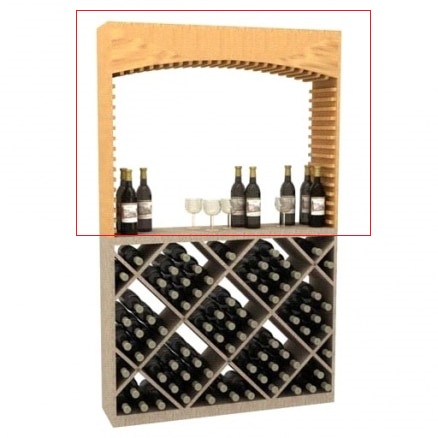 Supports à bouteilles de vin modernes en métal de VintageView